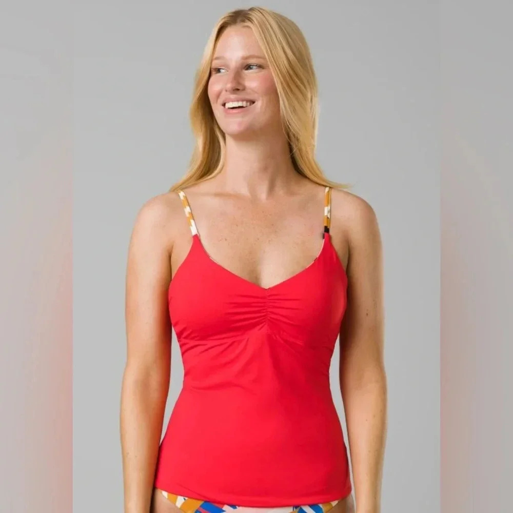 Prana Jess Reversible Tankini & Gemma Reversible Bottoms, tropics - Picture 12 of 16